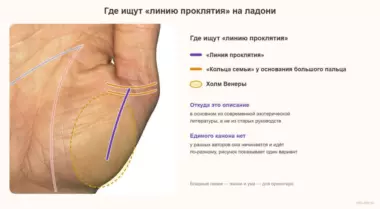 Линия проклятия на ладони: что под ней понимают и стоит ли бояться
